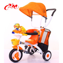 2017 neue design karton kinder dreirad mit musik / EVA reifen baby dreirad mit sonnenschirm / spielzeug billige kinder dreirad